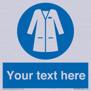 Custom Mandatory: Wear laboratory coat